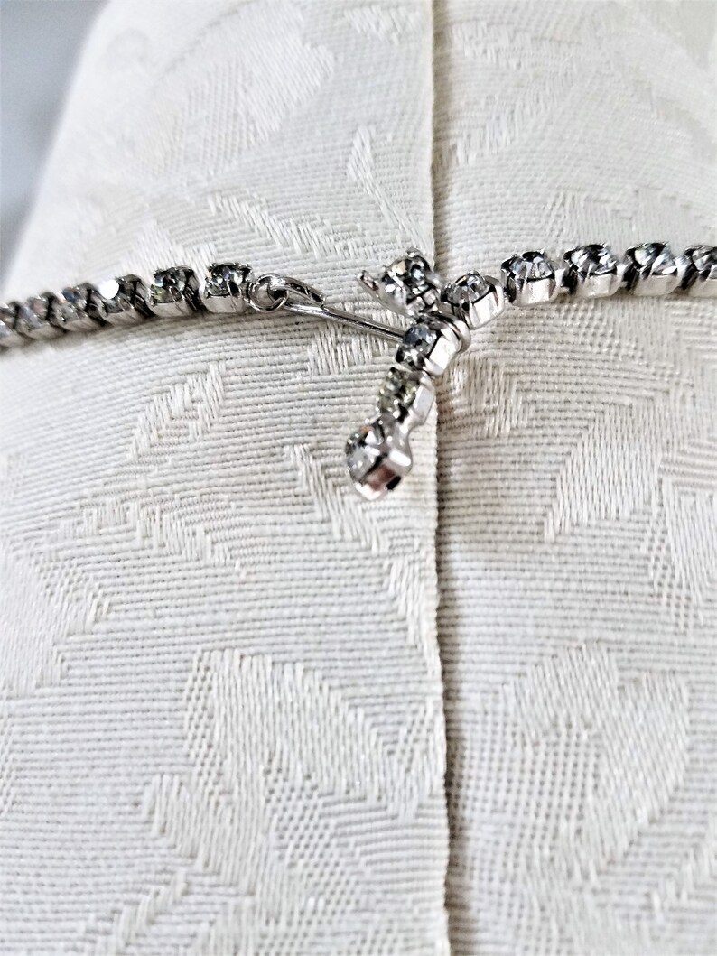 Vintage RHINESTONE CHOKER NECKLACE