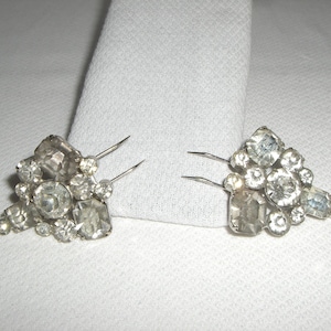 1930's-40's RHINESTONE FUR CLIP Set image 1