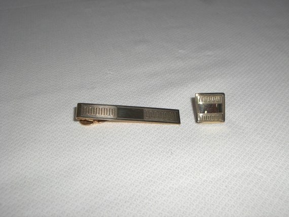 1960's-70's  ANSON  GOLD FILLED Tie Clip & Cuff L… - image 2