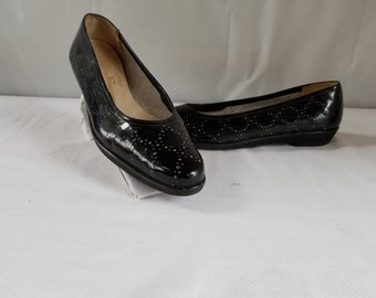 1980's-90's  SALVATORE FERRAGAMO  Slip on Flats