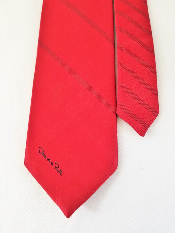 1970's-80's  OSCAR de la RENTA  NECKTIE