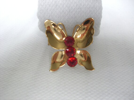 Vintage CORO Butterfly Brooch - image 4