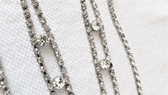 Vintage Rhinestone LARIAT BELT/ Y NECKLACE - Gem display picture 3
