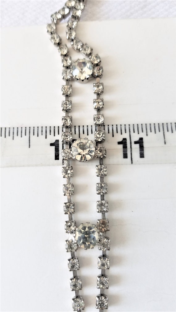 Vintage Rhinestone LARIAT BELT/ Y NECKLACE - Gem display picture 1