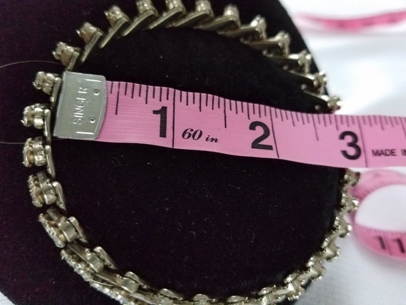 Vintage RHINESTONE EXPANSION BRACELET - image 6