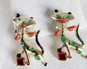 1950's-60's CAT SCATTER PIN Set