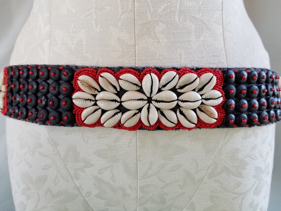 Vintage Beaded Hip Belt Women main image 4