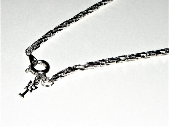 1950's-60's CROWN TRIFARI Silvertone Necklace - image 5