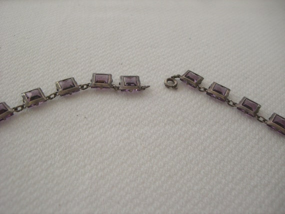 1920's-1930's ART DECO Sterling Choker Necklace - image 4
