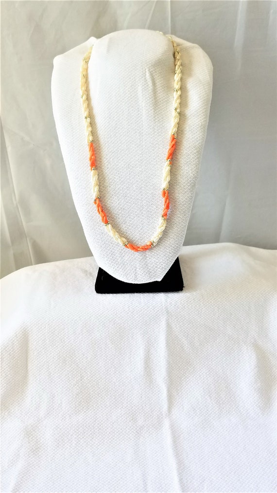 1970's-80's Twisted 3 Strand CORAL & FRESHWATER PE