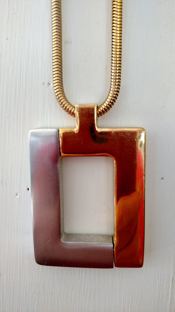 Lanvin Paris Vintage logo pendant - image 8