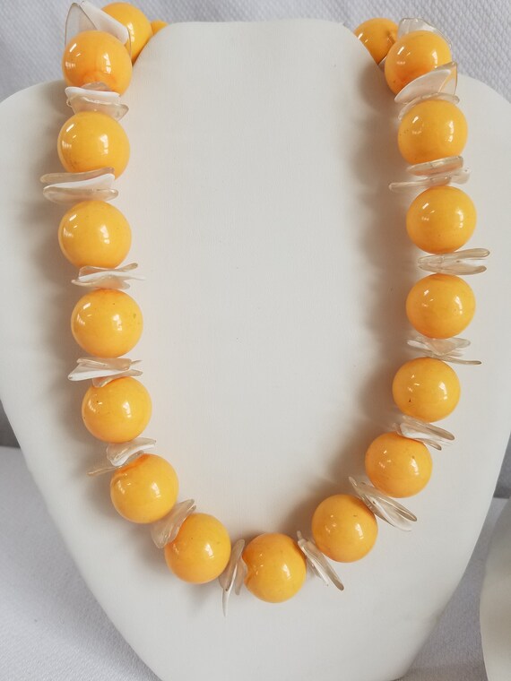 1980's Summer CHOKER BEADS  Lot of 2 - image 4
