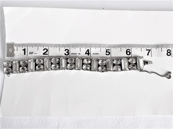 Vintage RHINESTONE/CRYSTAL STATEMENT Bracelet - image 7