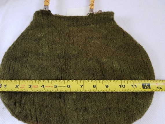 Vintage Felted Knit BERMUDA SHAPED Bag - image 5