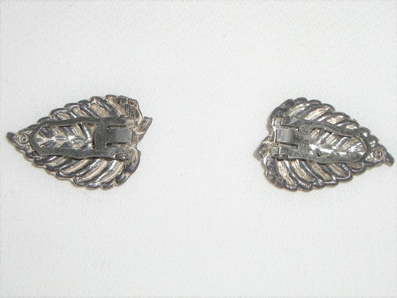 1920's-30's RHINESTONE DRESS CLIPS - image 2