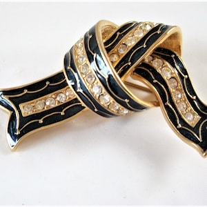 1980&#39;s-90&#39;s JOAN RIVERS RIBBON Brooch