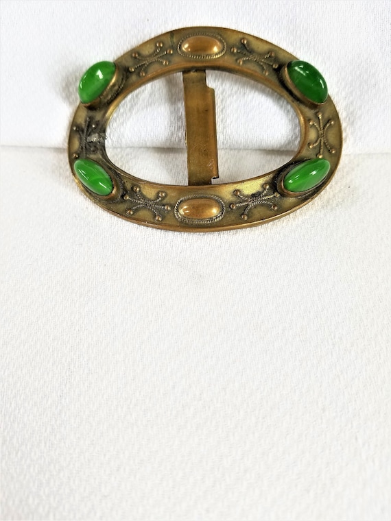 Vintage ART NOUVEAU Style Belt Buckle - Etsy display picture 2