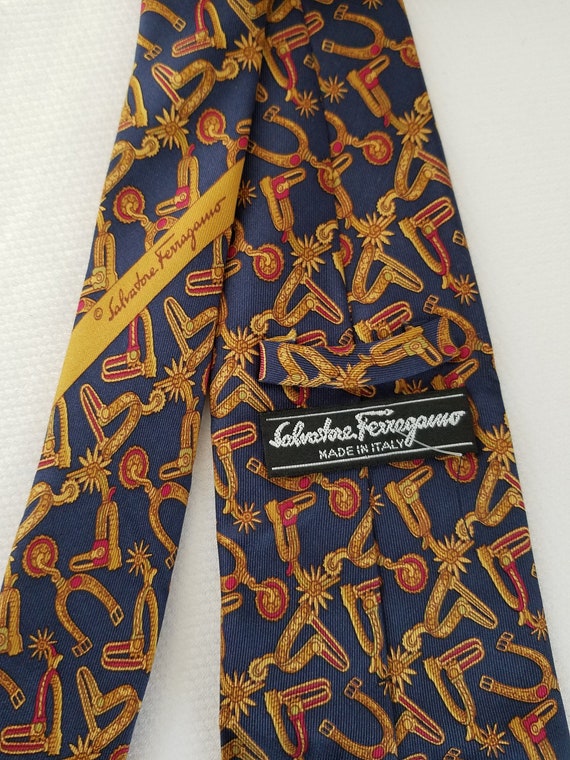 1970's-80's SALVATORE FERRAGAMO NECKTIE