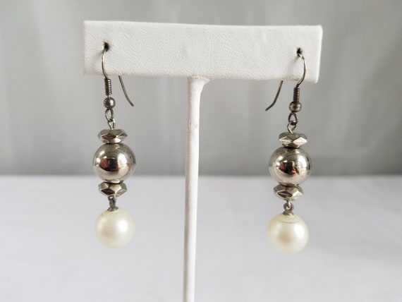 1980's-90's  Simulated PEARL Pierced Earring LOT … - image 3