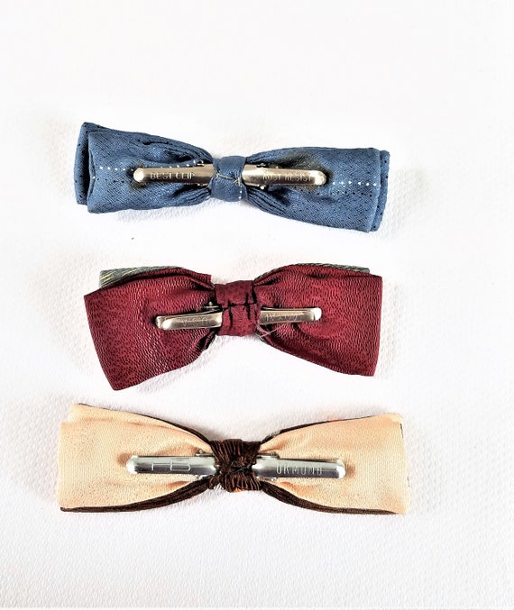 1940's-50's BOW TIE COLLECTION Lot of 3 - image 2