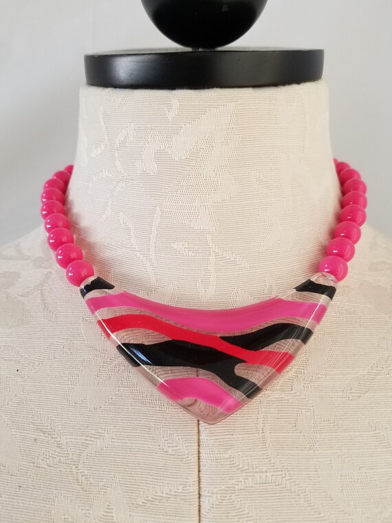1980's-1990's   5  Piece STATEMENT NECKLACE COLLE… - image 6