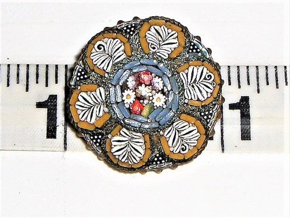 Vintage MICRO MOSAIC Brooch - image 8