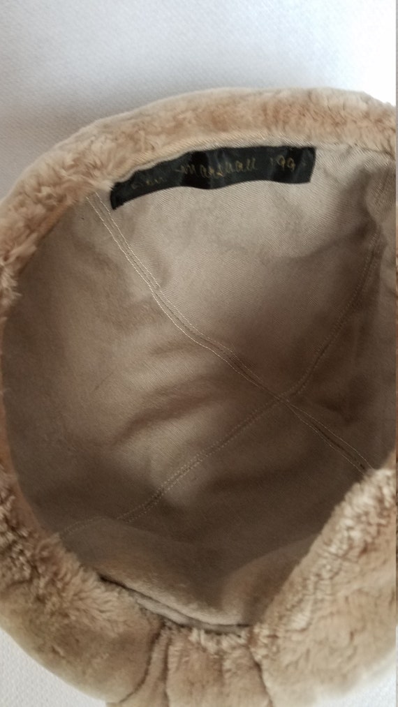 Vintage DON MARSHALL  Sheared Fur Hat - image 8