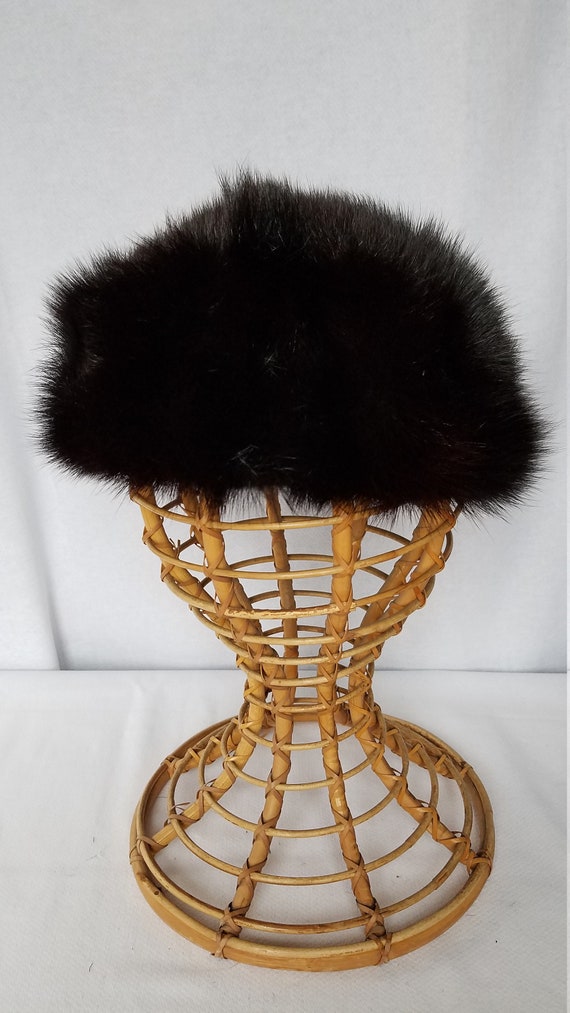 1950's-60's DARK MINK HAT - image 1