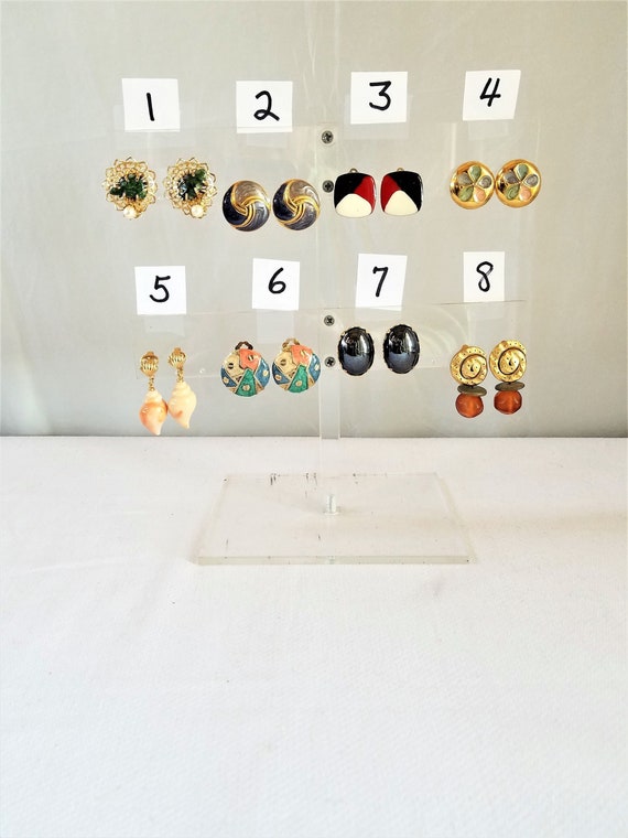 Lot of 8 earrings Gem
