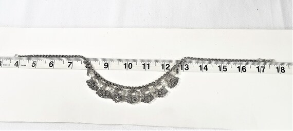 VINTAGE  18" RHINESTONE NECKLACE - image 5