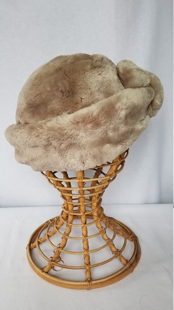 Vintage DON MARSHALL  Sheared Fur Hat - image 2