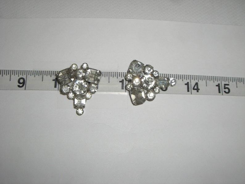 1930's-40's RHINESTONE FUR CLIP Set image 4