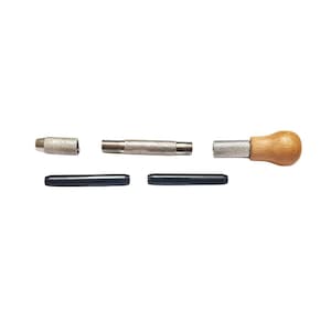 Pin Vice Nickeled, Wood Top Swivel Type Vise - Jewelry Making Tool