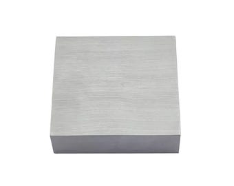 Steel Bench Block Square 2-1/2" x 2-1/2" x 3/4" - Metal Forming Tool