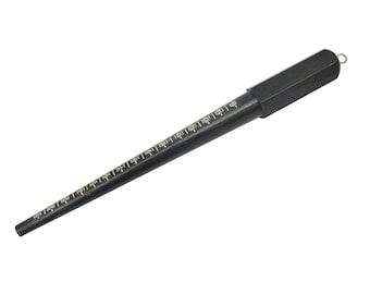Jeweler's Ring Mandrel / Ring Sizing Stick - Acrylic, For Sizing & Reshaping Rings (Black)