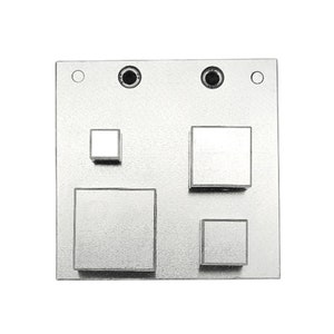 Square Shape Disc Cutter with Set of 4 Punches Size 10mm-27mm