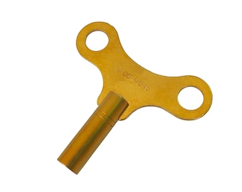 Brass Replacement Clock Key Size 15 / 6.0 mm For Key Wind Clocks - Clock Parts