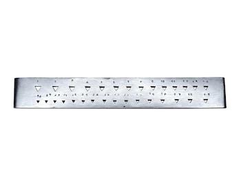 Draw Plate 30 Triangular Holes - Wire Drawplate Jewelry Craft Shaping Tool 8" Long