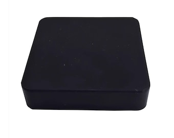 Jeweler's Rubber Bench Block 4" x 4" x 1" Square Base for Steel Block Dapping | Bench Block Rubber for Metal Forming Stamping