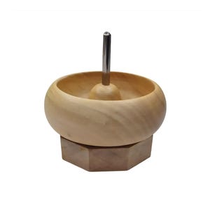 Wooden Mini Bead Spinner 3.62&quot; x 3.62&quot; x 3.62&quot; - Jewelry Making Stringing Beading