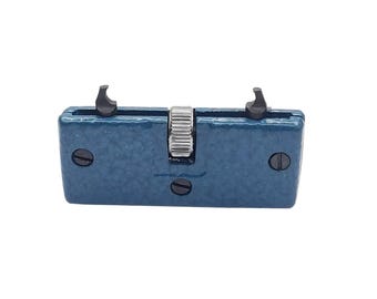 Universal Pocket Type Watch Case Opener with Two Knobs for Screwed Back Case Blue