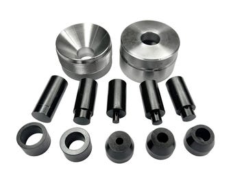 Big Self Centering Coin Ring Hole Punch Set - Hole Punch Sizes: 1/4" To 3/4"