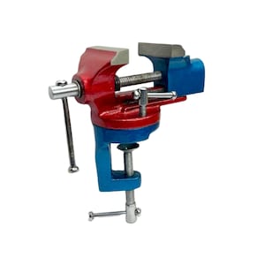 Table Vice Revolving Clamp 50mm (2&quot;) | Cast Iron Professional Table Vice Clamp for Jewelers and Metalworkers | Jewelry Tools