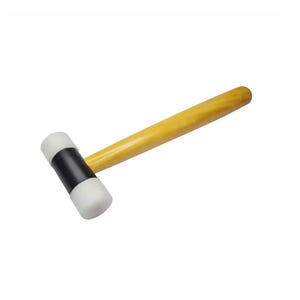 Nylon Hammer 1-1/4&quot; Face with Wooden Handle for Jewelry Making Forming Tool