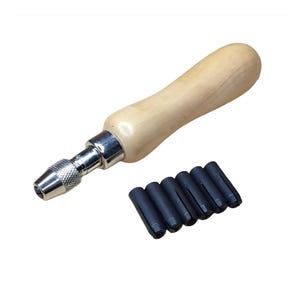 Bezel Setting Tube Holder Jewelers Gemstone Tool with 7 Collets - Jewelry Tool