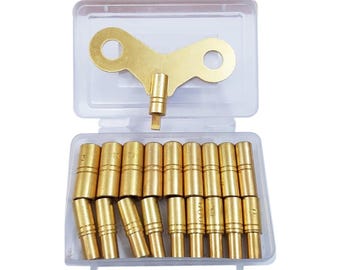 19 Teiliges Uhrenaufzugsschlüssel-Set | Universal Messing Schlüssel Größen 000 bis 15 | Uhr Reparatur Werkzeuge | Uhr-Werkzeuge