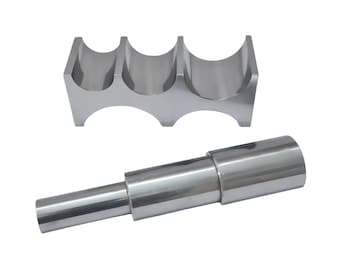 Jewelers Forming Bending Block & Mandrel - Half Round Dapping Doming Shaping Set