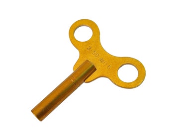 Brass Replacement Clock Key Size 5 / 3.50 mm For Key Wind Clocks - Clock Parts