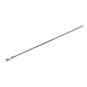 May include: A silver metal hook with a forked end, designed for removing fish hooks from fish.