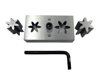 Disc Cutter 6 Petal Shape Set of 2 Different Sizes Punches - Size: 31 & 38mm